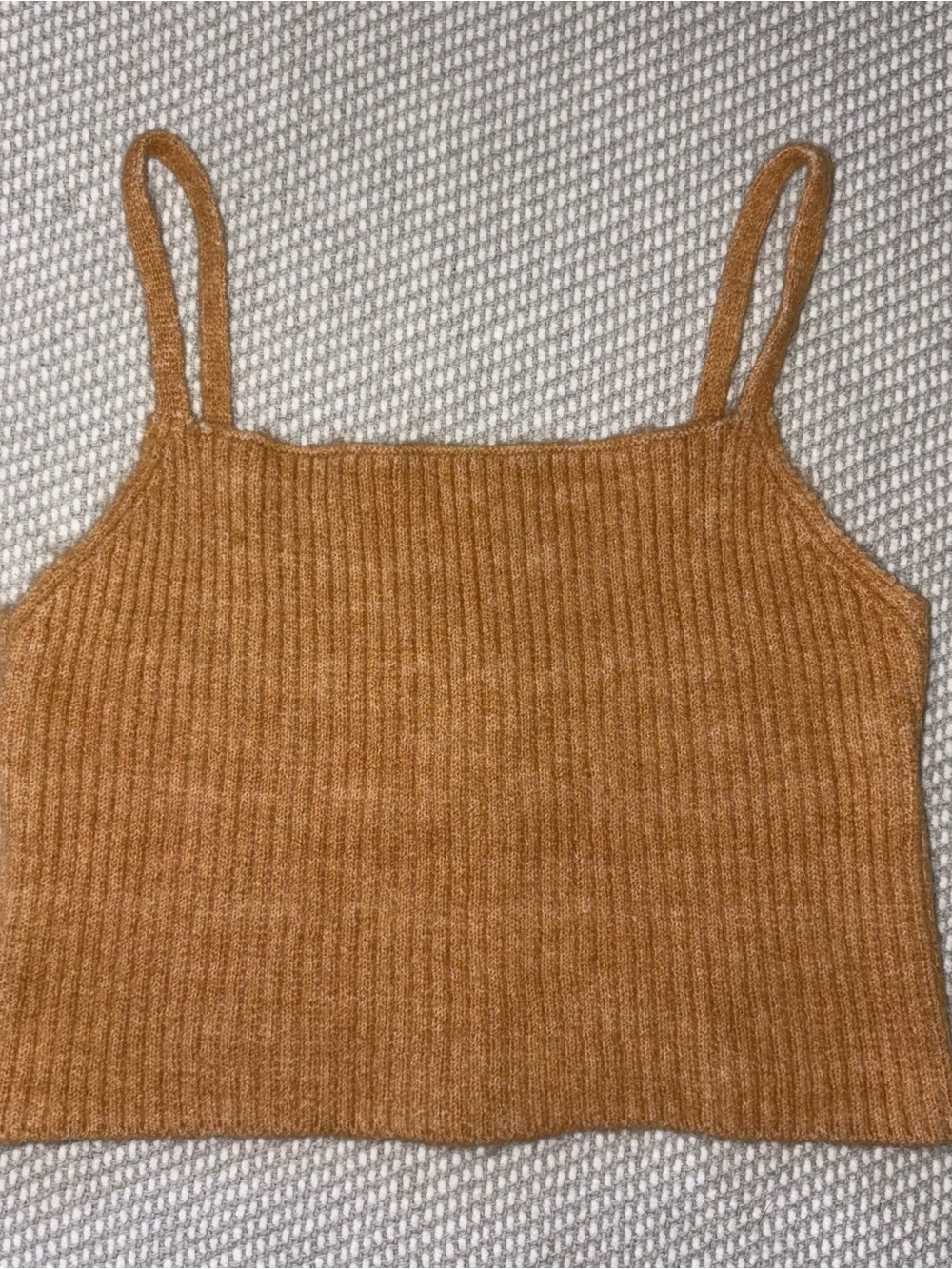 Billabong Crop Knit Cami Tan Sz Sm